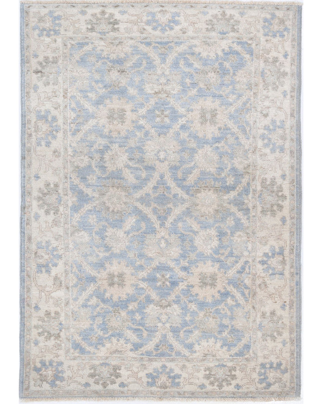 Ziegler 3' 11" X 5' 10" Hand Knotted Wool Rug 3' 11" X 5' 10" (119 X 178) / Blue / Wool