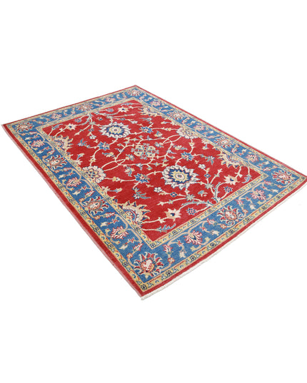 Ziegler 5' 1" X 6' 1" Hand Knotted Wool Rug 5' 1" X 6' 1" (155 X 185) / Red / Wool