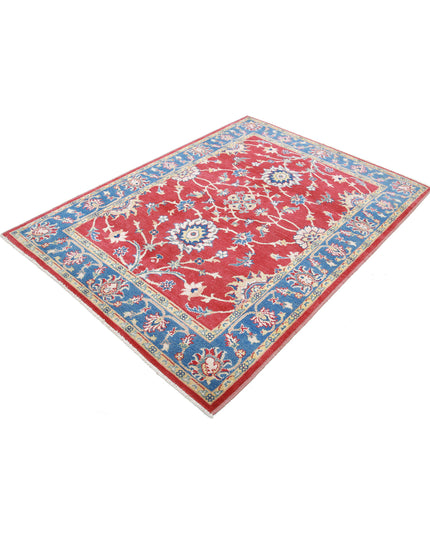 Ziegler 5' 1" X 6' 1" Hand Knotted Wool Rug 5' 1" X 6' 1" (155 X 185) / Red / Wool