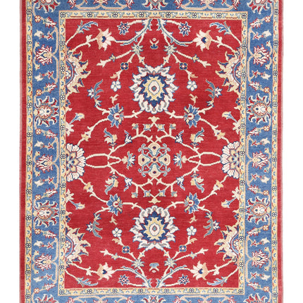 Ziegler 5' 1" X 6' 1" Hand Knotted Wool Rug 5' 1" X 6' 1" (155 X 185) / Red / Wool