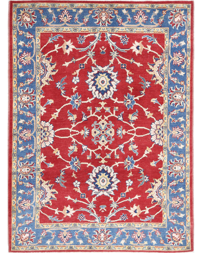 Ziegler 5' 1" X 6' 1" Hand Knotted Wool Rug 5' 1" X 6' 1" (155 X 185) / Red / Wool