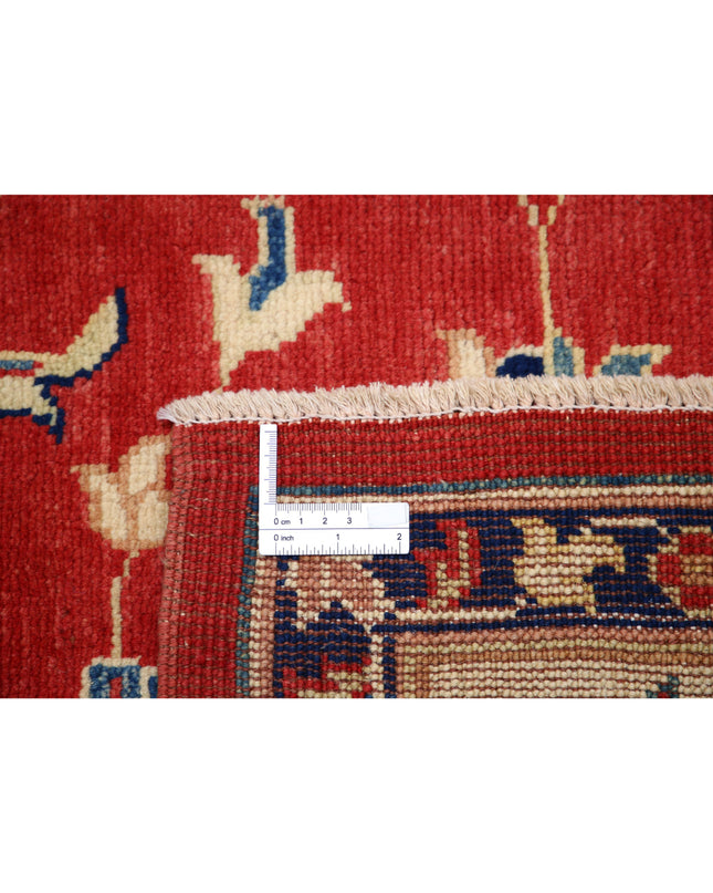 Ziegler 6' 6" X 9' 8" Hand Knotted Wool Rug 6' 6" X 9' 8" (198 X 295) / Red / Wool