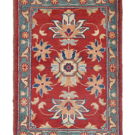 Ziegler 2' 0" X 2' 11" Hand Knotted Wool Rug 2' 0" X 2' 11" (61 X 89) / Red / Wool