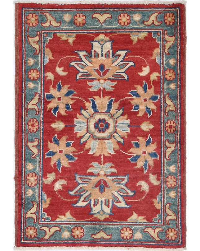 Ziegler 2' 0" X 2' 11" Hand Knotted Wool Rug 2' 0" X 2' 11" (61 X 89) / Red / Wool