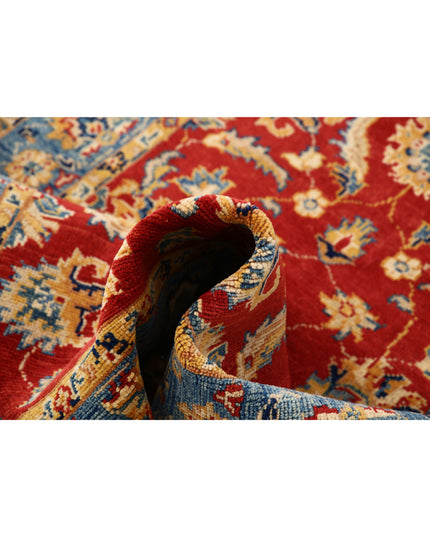 Ziegler 3' 4" X 4' 9" Hand Knotted Wool Rug 3' 4" X 4' 9" (101 X 145) / Red / Wool