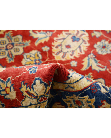 Ziegler 4' 0" X 5' 10" Hand Knotted Wool Rug 4' 0" X 5' 10" (122 X 178) / Red / Wool