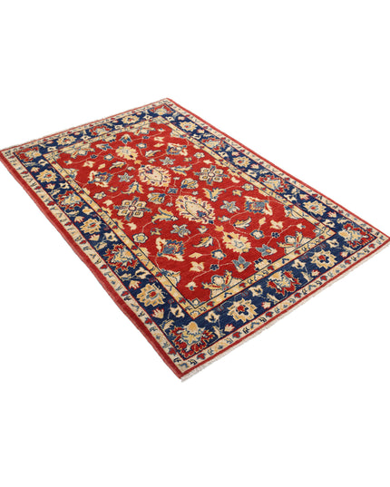 Ziegler 3' 10" X 5' 8" Hand Knotted Wool Rug 3' 10" X 5' 8" (117 X 173) / Red / Wool