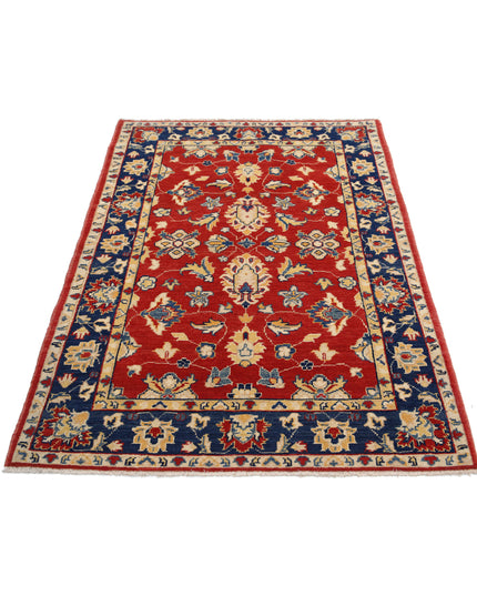 Ziegler 3' 10" X 5' 8" Hand Knotted Wool Rug 3' 10" X 5' 8" (117 X 173) / Red / Wool