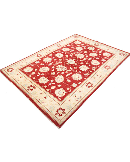 Ziegler 4' 11" X 7' 1" Hand Knotted Wool Rug 4' 11" X 7' 1" (150 X 216) / Red / Wool