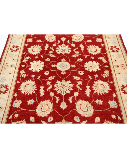 Ziegler 4' 11" X 7' 1" Hand Knotted Wool Rug 4' 11" X 7' 1" (150 X 216) / Red / Wool