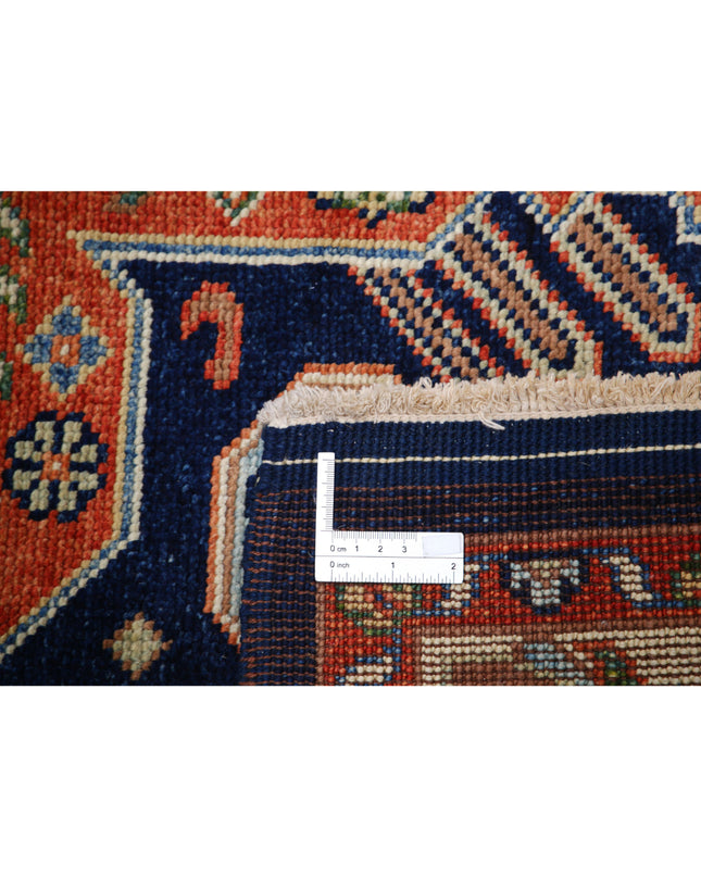 Ziegler 4' 2" X 5' 10" Hand Knotted Wool Rug 4' 2" X 5' 10" (127 X 178) / Blue / Wool