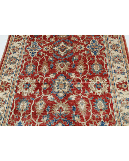 Ziegler 3' 10" X 5' 11" Hand Knotted Wool Rug 3' 10" X 5' 11" (117 X 180) / Red / Wool