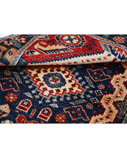 Ziegler 3' 4" X 4' 10" Hand Knotted Wool Rug 3' 4" X 4' 10" (101 X 147) / Blue / Wool