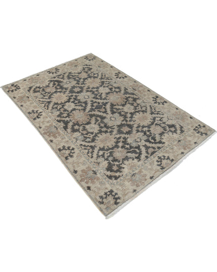 Ziegler 3' 9" X 5' 7" Hand Knotted Wool Rug 3' 9" X 5' 7" (114 X 170) / Grey / Wool