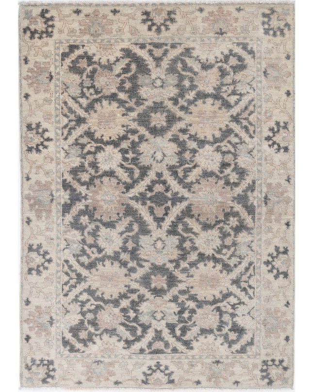 Ziegler 3' 9" X 5' 7" Hand Knotted Wool Rug 3' 9" X 5' 7" (114 X 170) / Grey / Wool