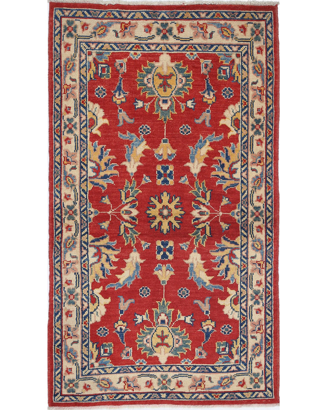 Ziegler 2' 10" X 5' 1" Hand Knotted Wool Rug 2' 10" X 5' 1" (86 X 155) / Red / Wool