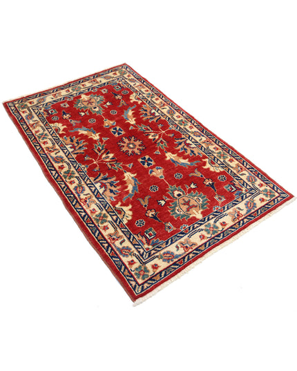 Ziegler 3' 1" X 5' 0" Hand Knotted Wool Rug 3' 1" X 5' 0" (94 X 152) / Red / Wool