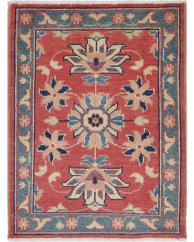 Ziegler 2' 2" X 3' 0" Hand Knotted Wool Rug 2' 2" X 3' 0" (66 X 91) / Red / Wool