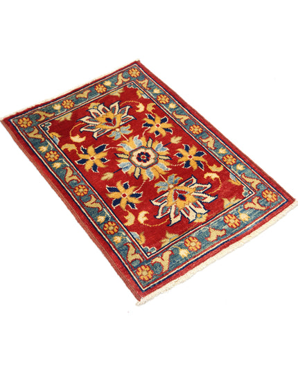 Ziegler 2' 0" X 2' 11" Hand Knotted Wool Rug 2' 0" X 2' 11" (61 X 89) / Red / Wool