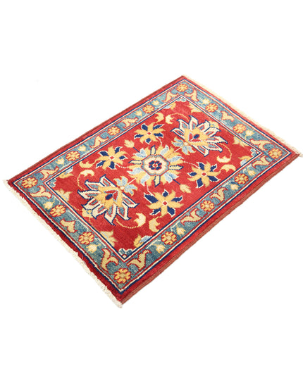 Ziegler 2' 0" X 2' 11" Hand Knotted Wool Rug 2' 0" X 2' 11" (61 X 89) / Red / Wool