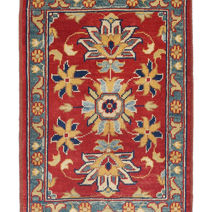 Ziegler 2' 0" X 2' 11" Hand Knotted Wool Rug 2' 0" X 2' 11" (61 X 89) / Red / Wool