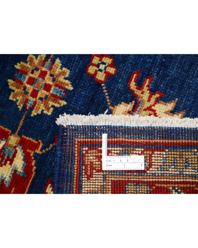 Ziegler 3' 2" X 4' 7" Hand Knotted Wool Rug 3' 2" X 4' 7" (97 X 140) / Blue / Wool