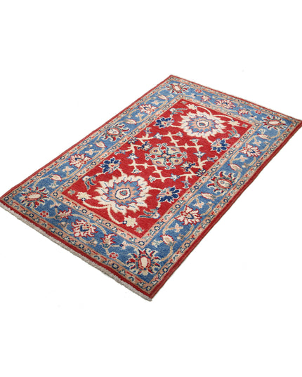 Ziegler 2' 9" X 4' 6" Hand Knotted Wool Rug 2' 9" X 4' 6" (84 X 137) / Red / Wool