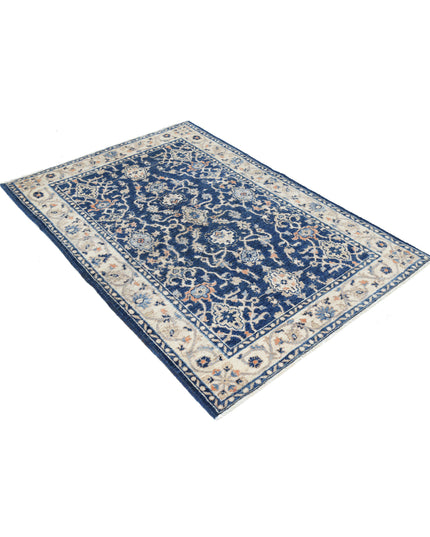 Ziegler 3' 11" X 5' 9" Hand Knotted Wool Rug 3' 11" X 5' 9" (119 X 175) / Blue / Wool