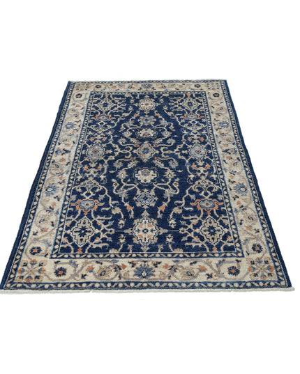 Ziegler 3' 11" X 5' 9" Hand Knotted Wool Rug 3' 11" X 5' 9" (119 X 175) / Blue / Wool