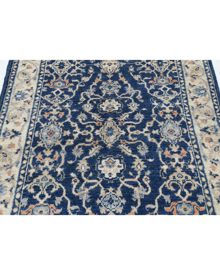 Ziegler 3' 11" X 5' 9" Hand Knotted Wool Rug 3' 11" X 5' 9" (119 X 175) / Blue / Wool