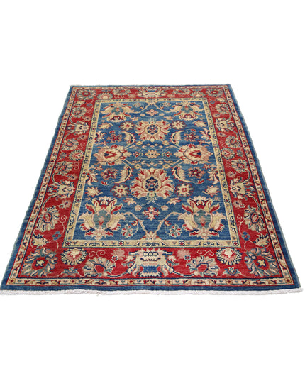 Ziegler 4' 2" X 5' 11" Hand Knotted Wool Rug 4' 2" X 5' 11" (127 X 180) / Blue / Wool