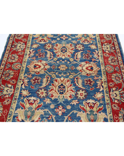 Ziegler 4' 2" X 5' 11" Hand Knotted Wool Rug 4' 2" X 5' 11" (127 X 180) / Blue / Wool
