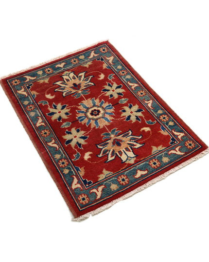 Ziegler 2' 0" X 2' 10" Hand Knotted Wool Rug 2' 0" X 2' 10" (61 X 86) / Red / Wool