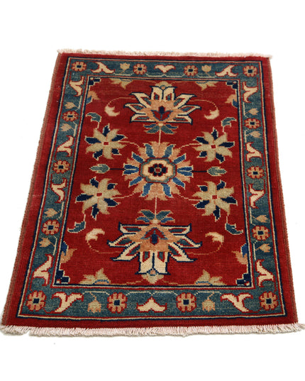 Ziegler 2' 0" X 2' 10" Hand Knotted Wool Rug 2' 0" X 2' 10" (61 X 86) / Red / Wool