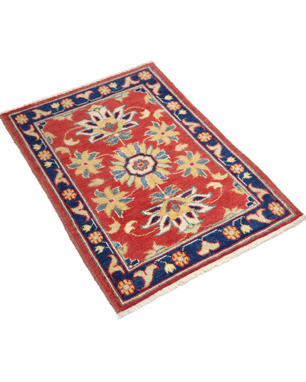 Ziegler 2' 0" X 2' 10" Hand Knotted Wool Rug 2' 0" X 2' 10" (61 X 86) / Red / Wool