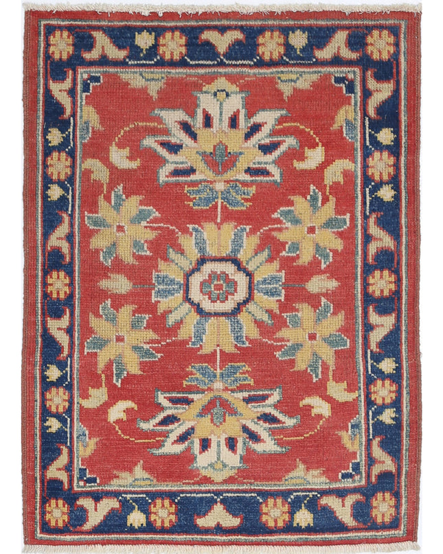 Ziegler 2' 0" X 2' 10" Hand Knotted Wool Rug 2' 0" X 2' 10" (61 X 86) / Red / Wool