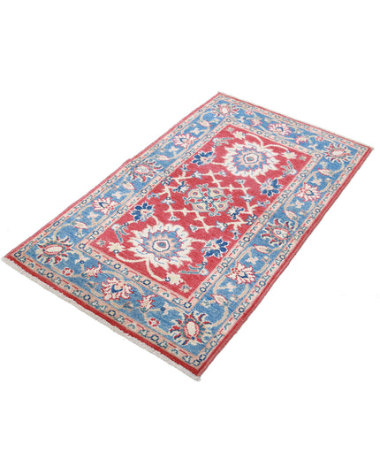 Ziegler 2' 7" X 4' 6" Hand Knotted Wool Rug 2' 7" X 4' 6" (79 X 137) / Red / Wool