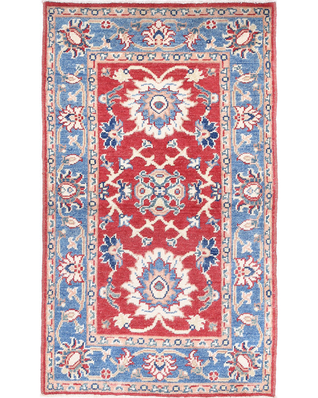 Ziegler 2' 7" X 4' 6" Hand Knotted Wool Rug 2' 7" X 4' 6" (79 X 137) / Red / Wool