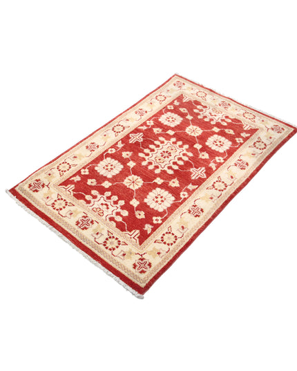 Ziegler 2' 6" X 4' 0" Hand Knotted Wool Rug 2' 6" X 4' 0" (76 X 122) / Red / Wool