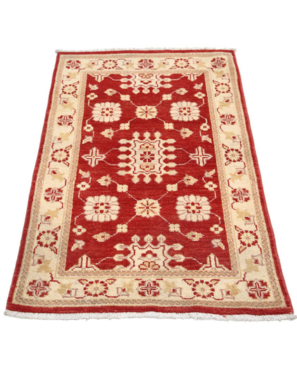 Ziegler 2' 6" X 4' 0" Hand Knotted Wool Rug 2' 6" X 4' 0" (76 X 122) / Red / Wool