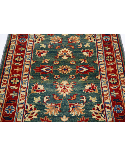 Ziegler 2' 10" X 4' 6" Hand Knotted Wool Rug 2' 10" X 4' 6" (86 X 137) / Green / Wool