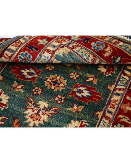 Ziegler 2' 10" X 4' 6" Hand Knotted Wool Rug 2' 10" X 4' 6" (86 X 137) / Green / Wool