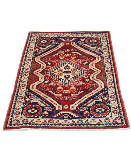 Ziegler 2' 8" X 3' 7" Hand Knotted Wool Rug 2' 8" X 3' 7" (81 X 109) / Red / Wool
