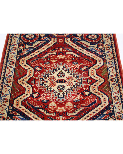 Ziegler 2' 8" X 3' 7" Hand Knotted Wool Rug 2' 8" X 3' 7" (81 X 109) / Red / Wool