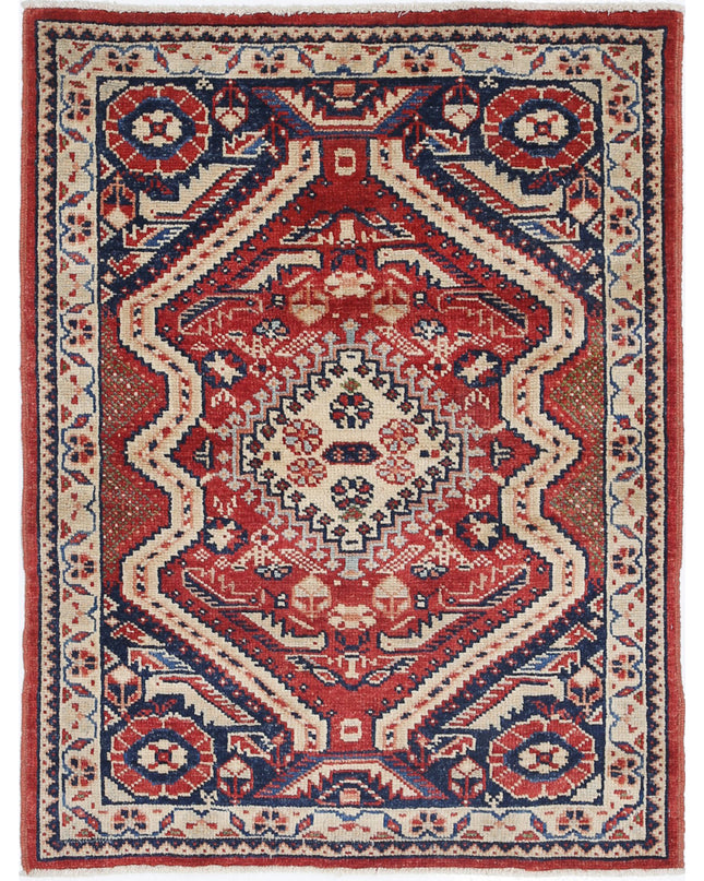 Ziegler 2' 8" X 3' 7" Hand Knotted Wool Rug 2' 8" X 3' 7" (81 X 109) / Red / Wool