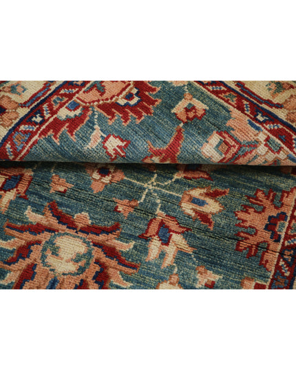 Ziegler 3' 1" X 4' 8" Hand Knotted Wool Rug 3' 1" X 4' 8" (94 X 142) / Green / Wool