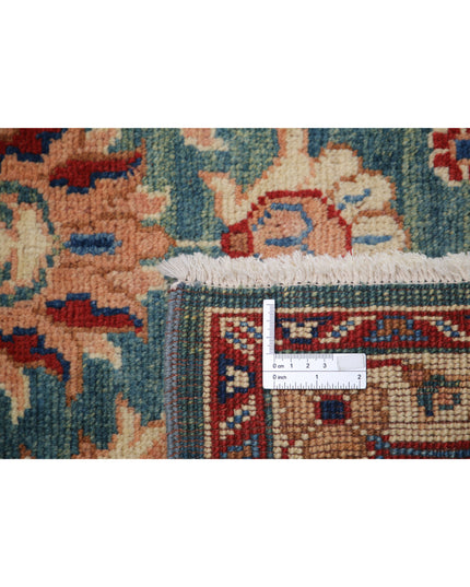 Ziegler 3' 1" X 4' 8" Hand Knotted Wool Rug 3' 1" X 4' 8" (94 X 142) / Green / Wool