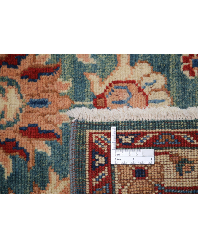 Ziegler 3' 1" X 4' 8" Hand Knotted Wool Rug 3' 1" X 4' 8" (94 X 142) / Green / Wool