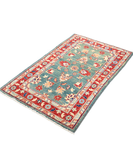 Ziegler 3' 0" X 4' 10" Hand Knotted Wool Rug 3' 0" X 4' 10" (91 X 147) / Green / Wool