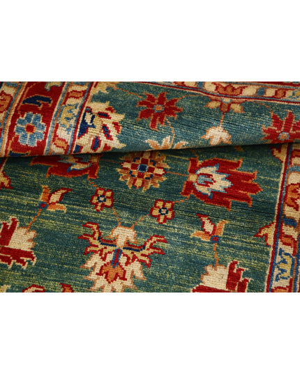 Ziegler 3' 0" X 4' 10" Hand Knotted Wool Rug 3' 0" X 4' 10" (91 X 147) / Green / Wool